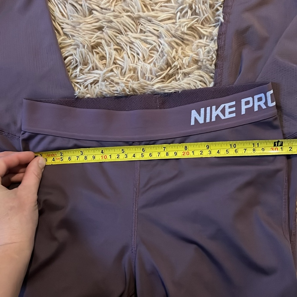 💜3 for $30 Sale/Mauve Nike Pro Dri Fit Cropped Leggingss - Picture 5 of 6